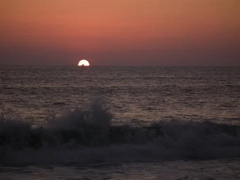 Tropical sunset Stock Photos