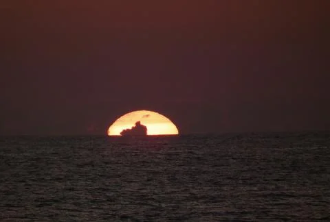 Tropical sunset Foto stock