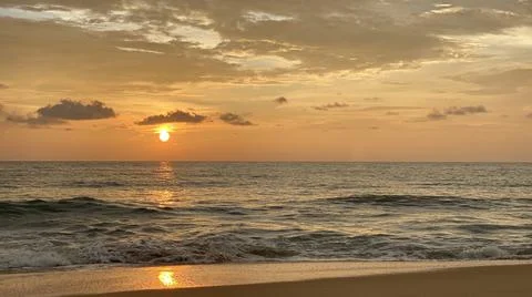 Tropical sunset Stock Photos