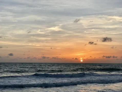 Tropical sunset Stock Photos