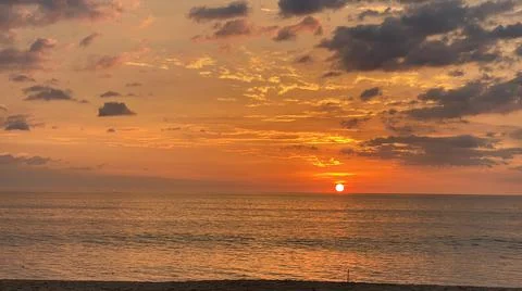 Tropical sunset Foto stock