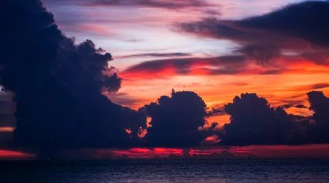 Tropical Sunset Stock Photos