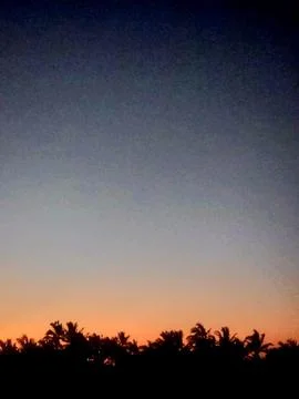 Tropical sunset Stock Photos