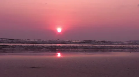 Tropical sunset in the sea Stock Footage 51831765