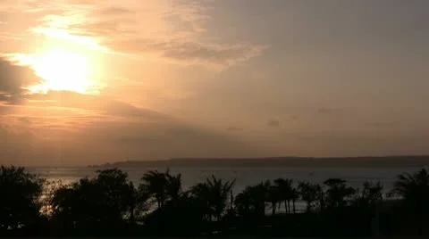 Tropical sunset (timelapse) Stock Footage 10579125