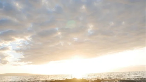 Tropical sunset timelapse Stock Footage 87366013