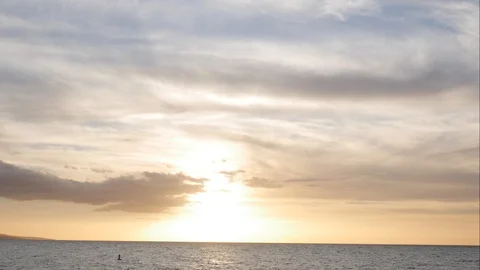 Tropical sunset timelapse Stock Footage