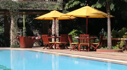 Tropical Swimming Pool Stock Footage 20533010