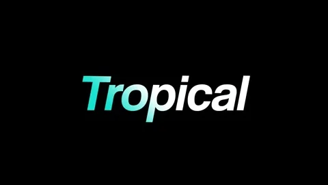 Tropical Text Stock Footage 314026172