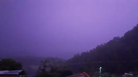 Tropical Thunderbolt storm Video stock 233084611