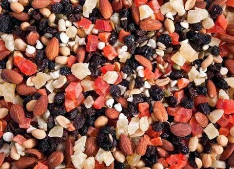 Tropical trail mix Stock Photos