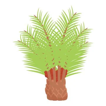 Tropical tree icon cartoon vector. Oil food Ilustración de archivo