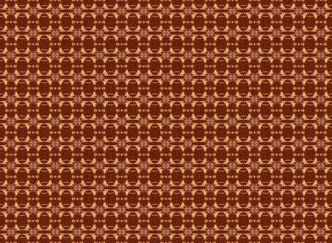 Tropical tree-inspired repeat pattern texture with champagne, apricot gold,.. Stockillustratie