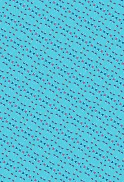 Tropical tree-inspired repeat texture in ice white, soft cyan, bright azure.. Stock Illustration