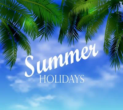 Tropical vector background Stock Illustration