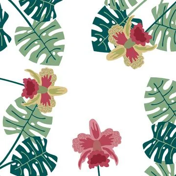 Tropical vector background Stock-Illustration