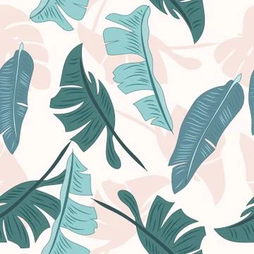 Tropical vector seamless pattern イラスト素材
