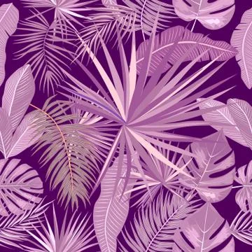 Tropical vector seamless pattern イラスト素材