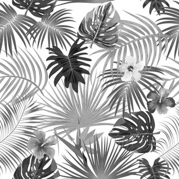 Tropical vector seamless pattern. Stock-Illustration