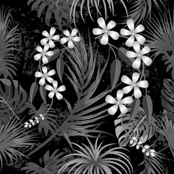 Tropical vector seamless pattern. Stock-Illustration