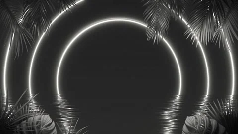 Tropical Vibes Animation Loop 03 Stock Footage 209548351