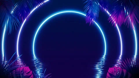 Tropical Vibes Animation Loop 05 Stock Footage 209548483