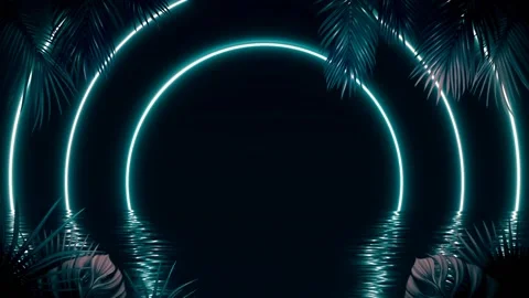 Tropical Vibes Animation Loop 09 Video stock 209548201
