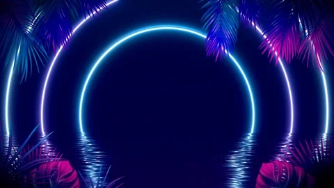 Tropical Vibes Animation Loop 33 Stock Footage 209548088