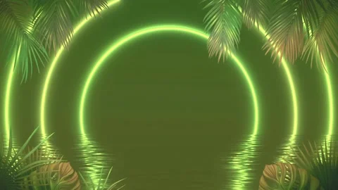 Tropical Vibes Animation Loop 7 Stock Footage 209548641