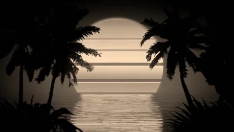 Tropical Vibes Loop 05 Stock Footage 209976470