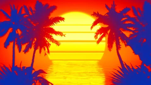 Tropical Vibes Loop 7 Stock Footage 209976391