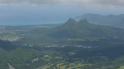 Tropical view from the mountain Stock Footage 47567892