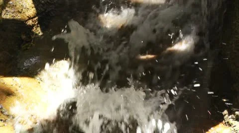 Tropical Waterfall 04 60fps native slowmotion 库存影片 11435141