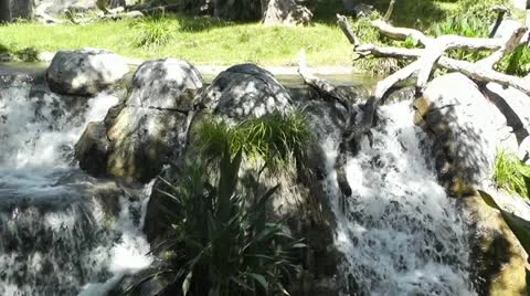 Tropical Waterfall 08 60fps native slowmotion Stock-Footage 11435267