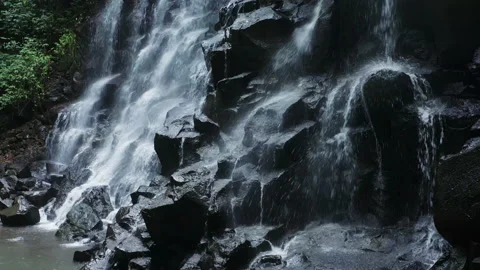 Tropical waterfall in Bali Stock Footage 148698487