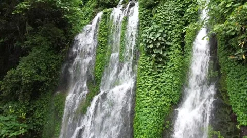 Tropical Waterfall (captured from bottom to top) Video stock 288897747