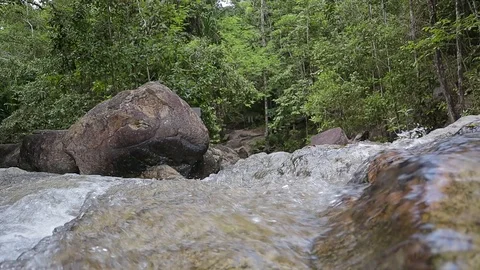 Tropical waterfall at the jungles. Stock Footage 99891752