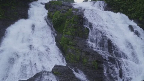 Tropical Waterfall View Vídeo Stock 71822671