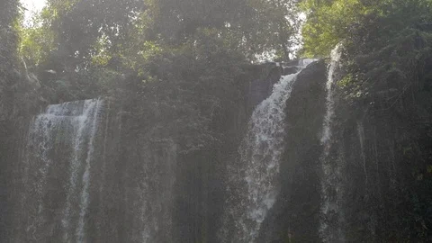 Tropical Waterfall View Stock Footage 104625131