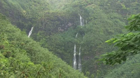 Tropical Waterfalls Видео 10713254