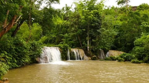 Tropical Waterfalls Stock Footage 51507317