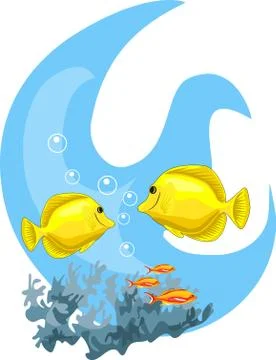Tropical Waters Stock Illustration
