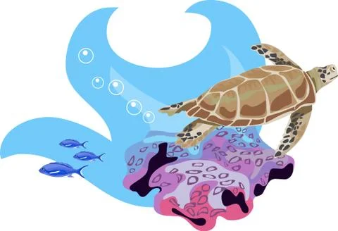 Tropical Waters Stock Illustration