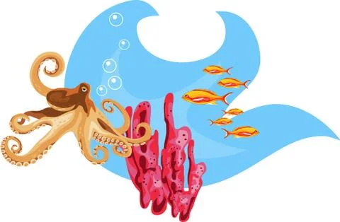 Tropical Waters Stock Illustration