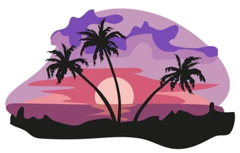 The Tropics Stock Illustration
