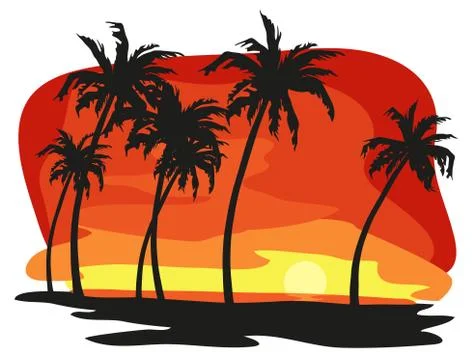 The Tropics Stock Illustration