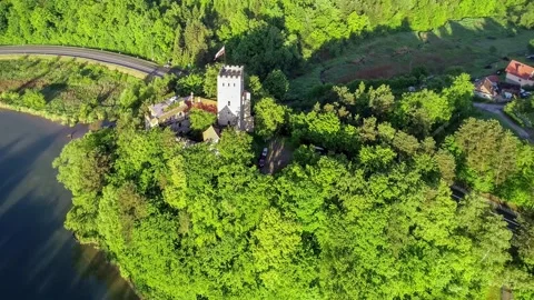Tropsztyn castle in Poland Stock Footage 149498539