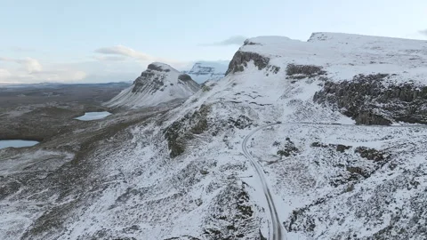 Trotternish Peninsula, Isle of Skye, Inner Hebrides, Highlands, Scotland Stock Footage 303165681