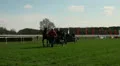 Trotting Race - leaving the race track HD Footage