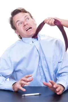 Trouble with the boss Stock Photos